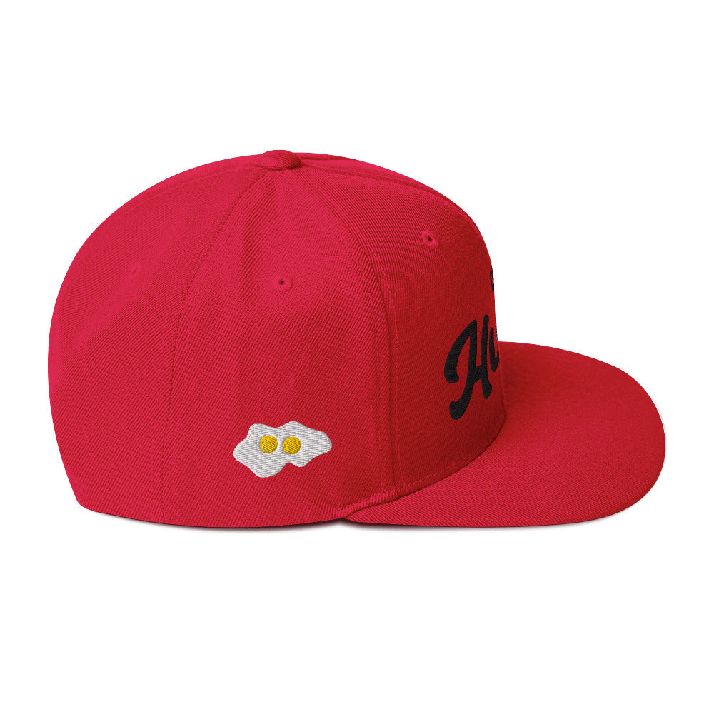 Deez Huevos Snapback - Black Stitching