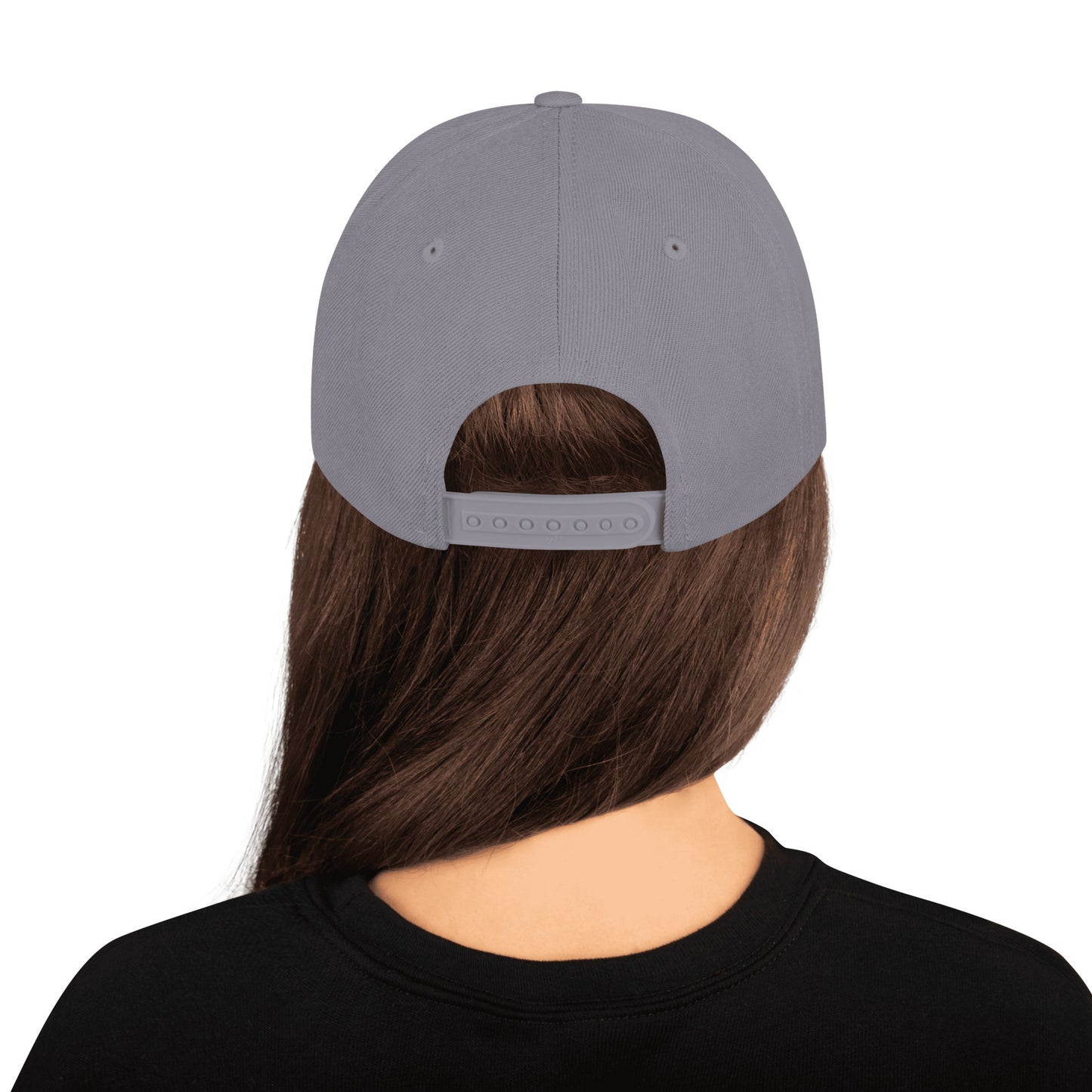 Young Frank Cali Bear Snapback Hat - Blue and Grey